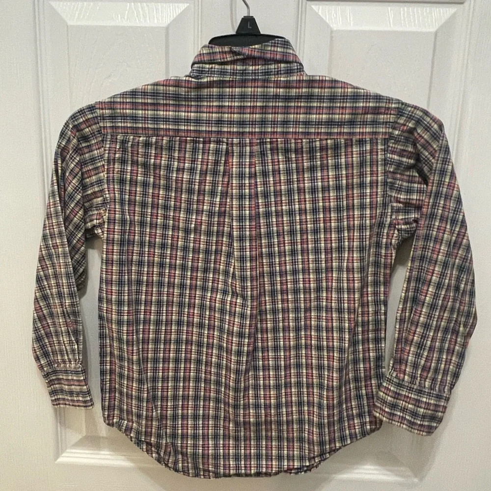 Ralph Lauren Red and Blue Button Down Shirt